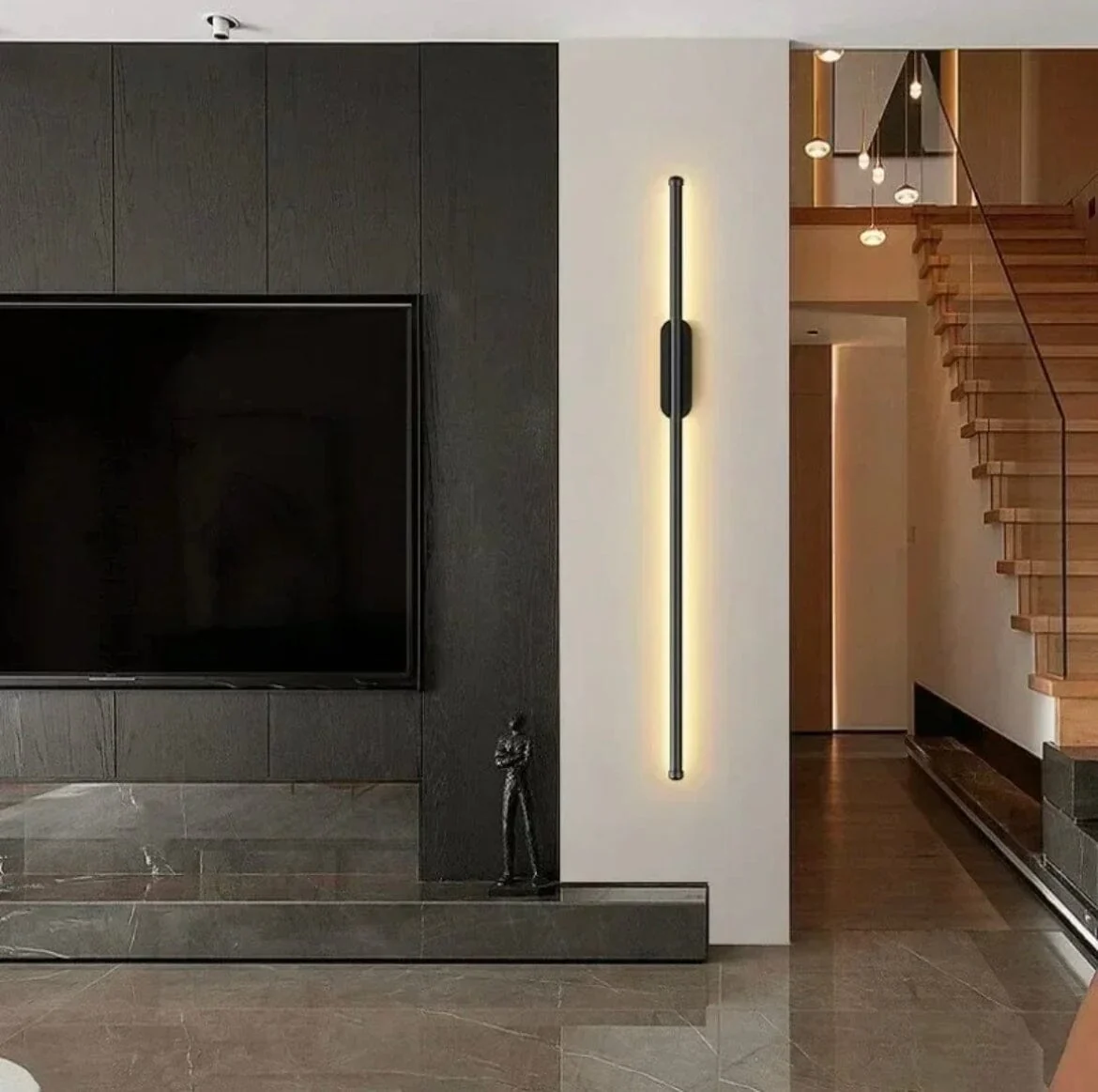 NYRA Black Tube Wall Lamp - Image 10