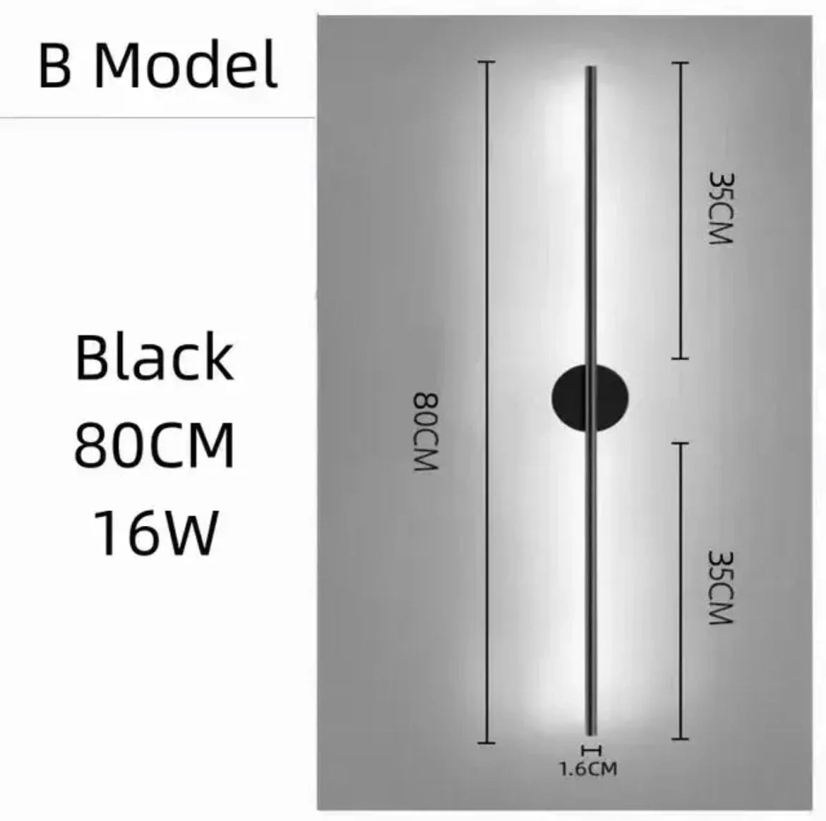 NYRA Black Tube Wall Lamp - Image 12