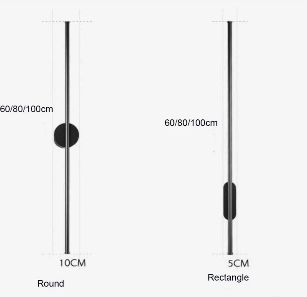NYRA Black Tube Wall Lamp - Image 15