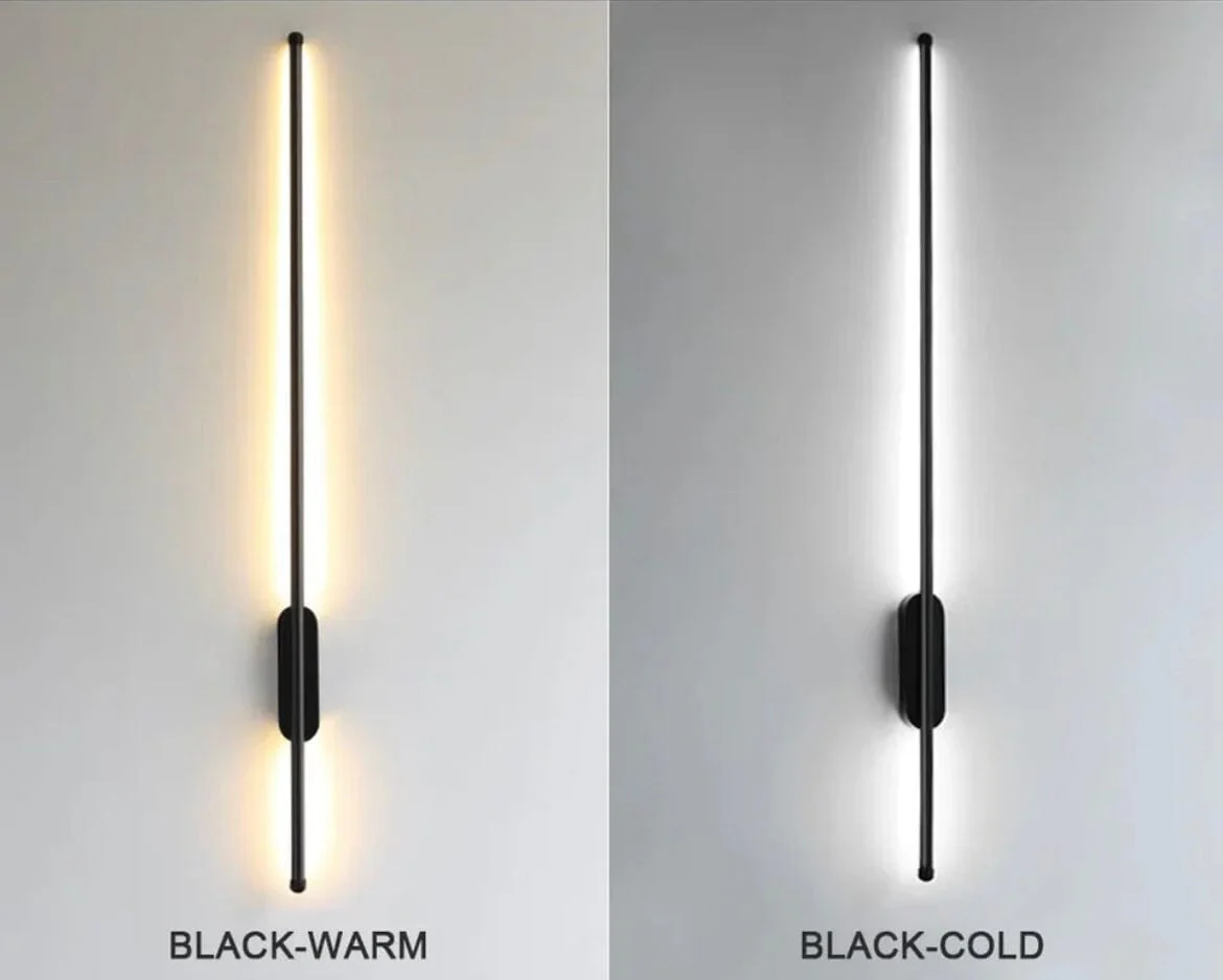 NYRA Black Tube Wall Lamp - Image 17