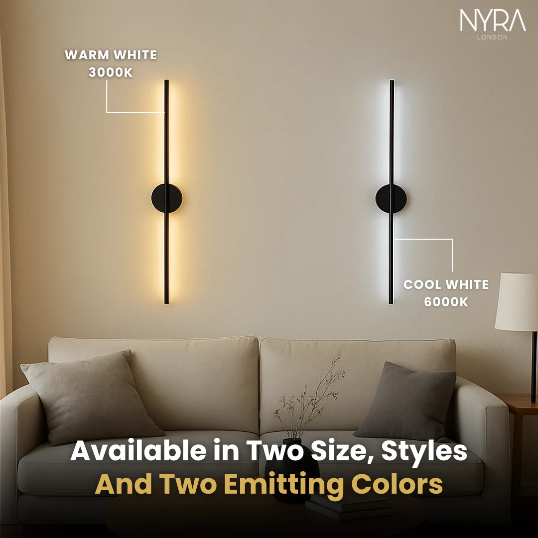 NYRA Black Tube Wall Lamp - Image 6