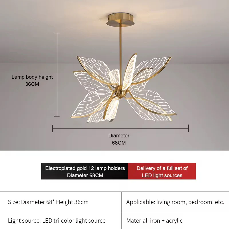 Butterfly Acrylic Chandelier - Image 6