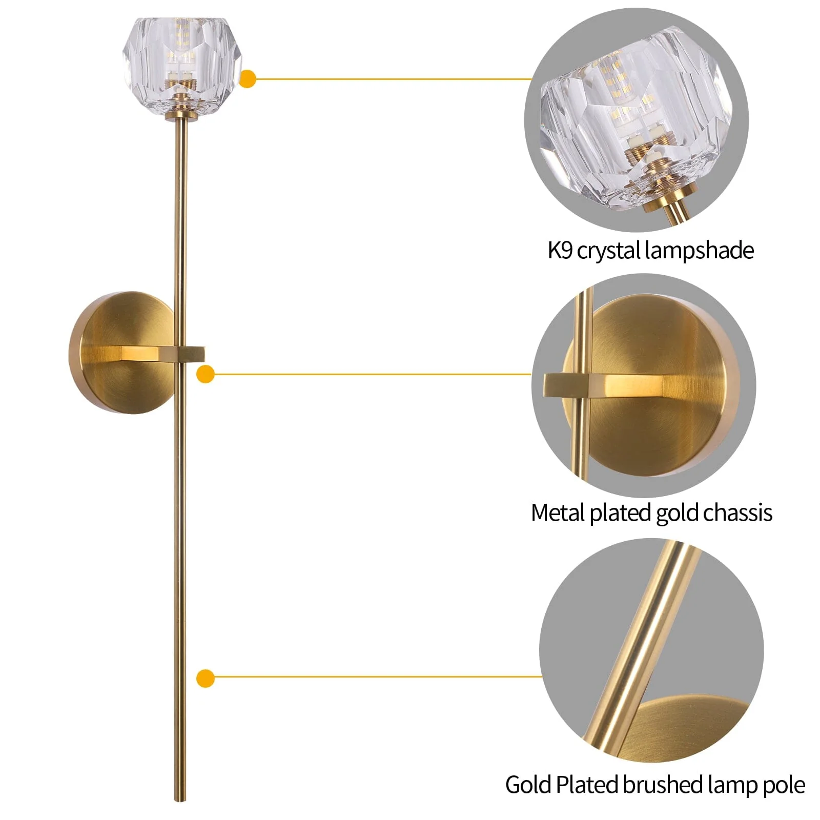 Siba Crystal Wall Lights - Image 12