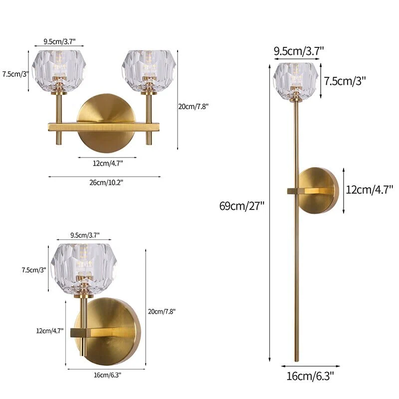 Siba Crystal Wall Lights - Image 7