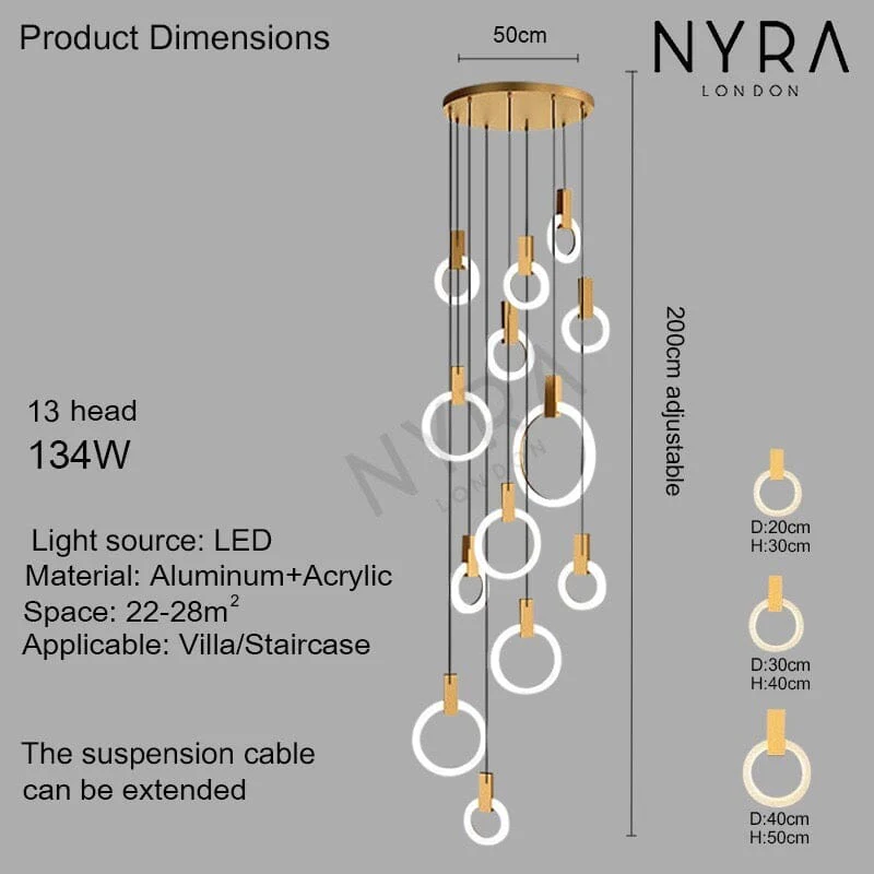 Halo Ring Chandelier - Image 9