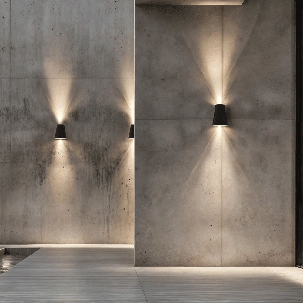 Lucien LED solar wall lamp - Image 4