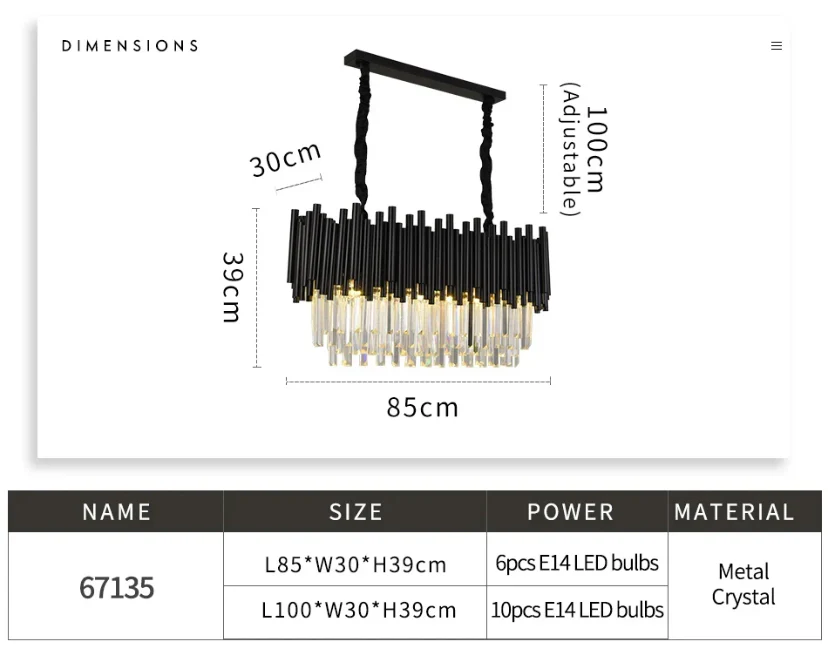 Maximus Crystal Chandelier Collection - Image 13