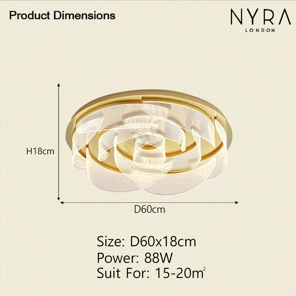 Minimalist Petal Ceiling Chandelier - Image 14