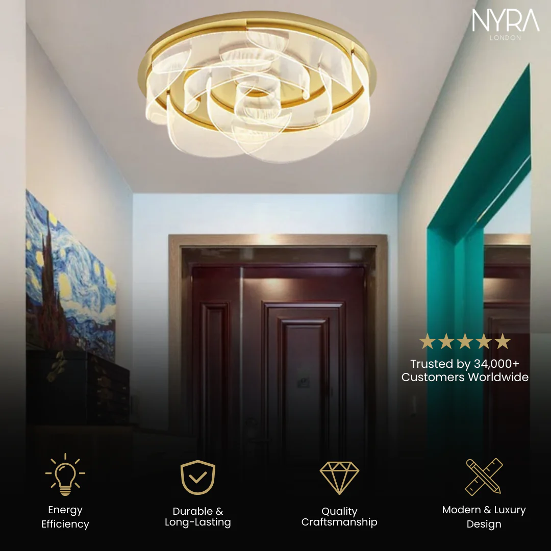Minimalist Petal Ceiling Chandelier - Image 3