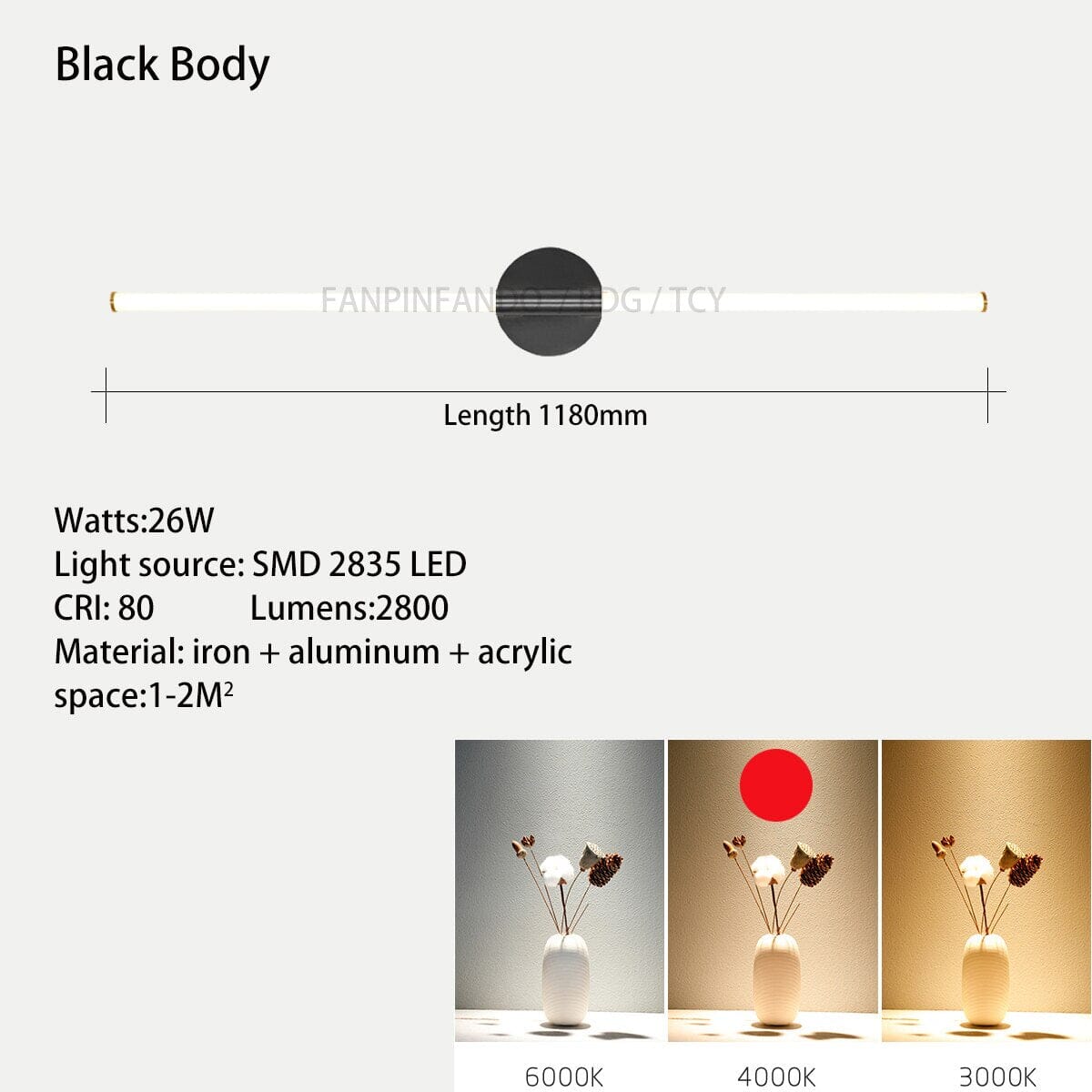Mason Tube Mirror Light - Image 13