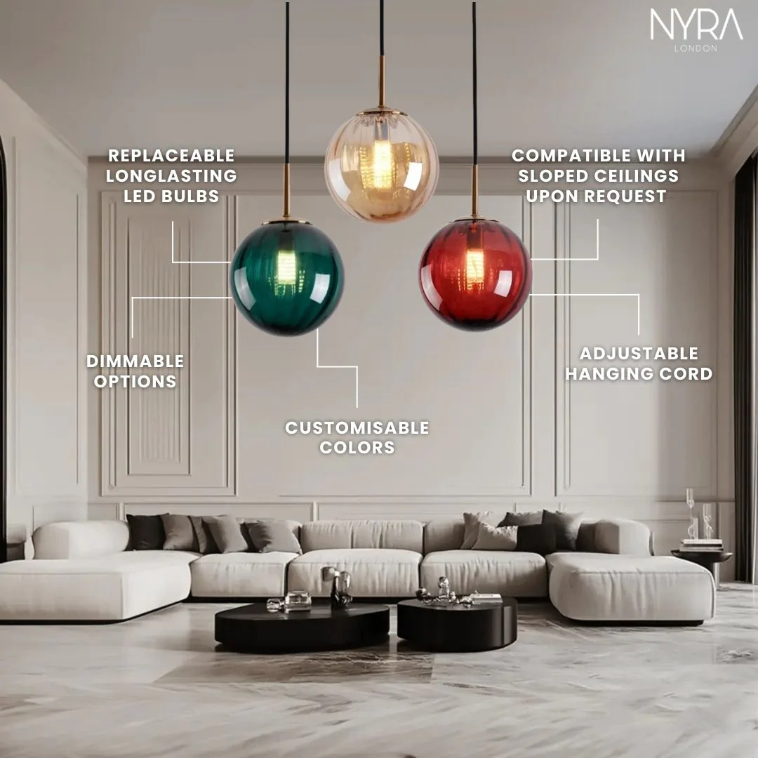 Tulise Glass Pendants - Image 4