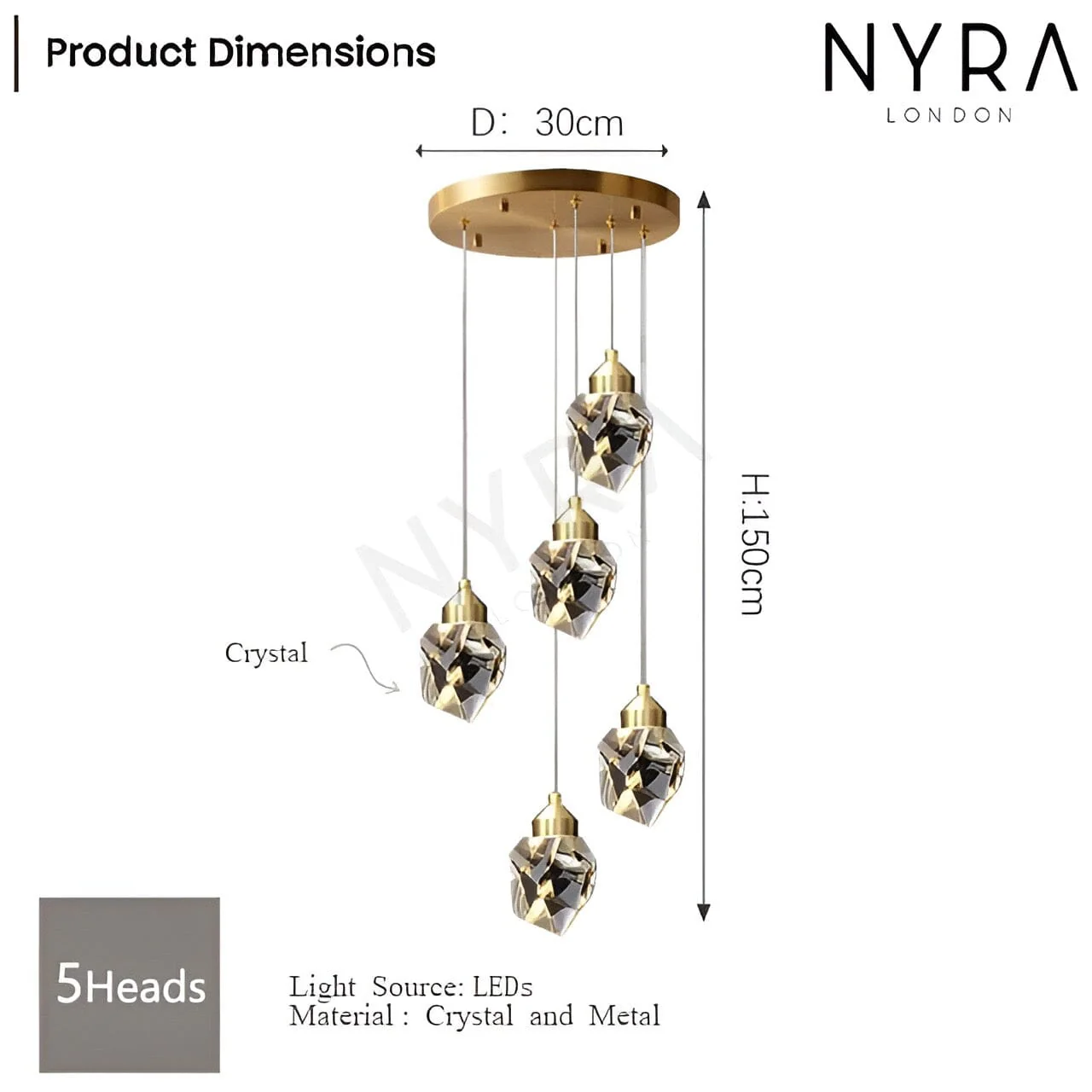 Elodie Crystal Chandelier - Image 16