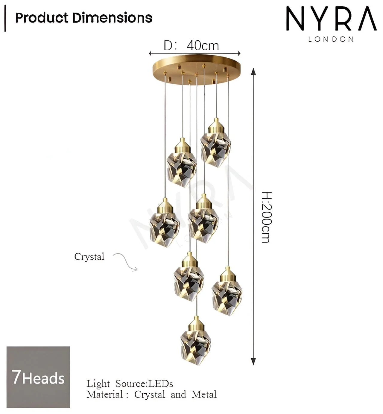 Elodie Crystal Chandelier - Image 17