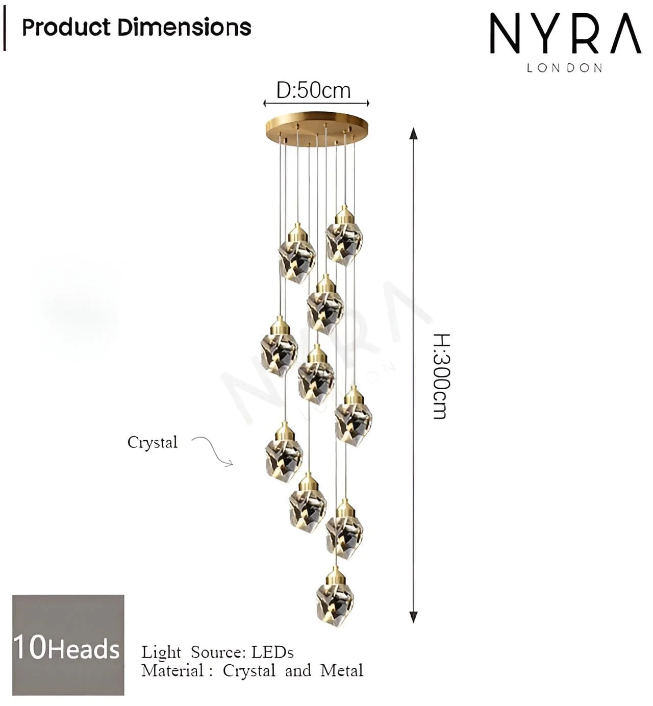 Elodie Crystal Chandelier - Image 18