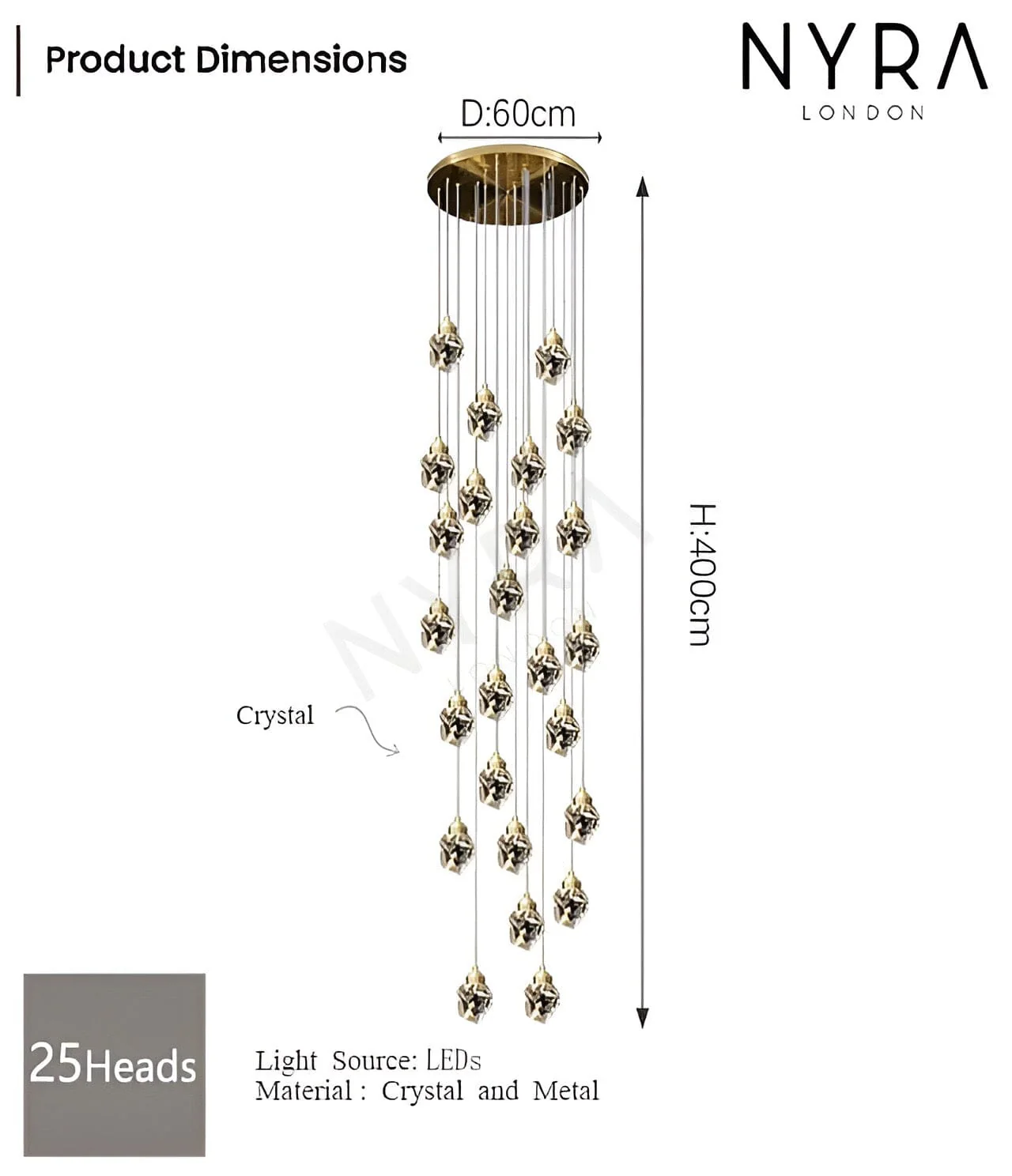 Elodie Crystal Chandelier - Image 20