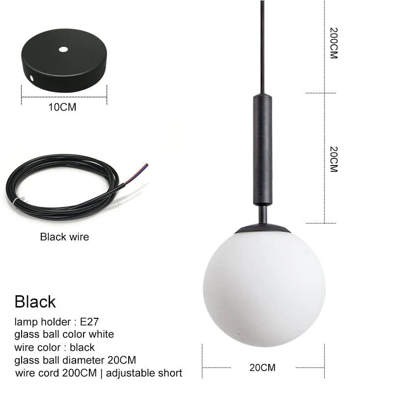 Black Castello Pendant Light - Image 11