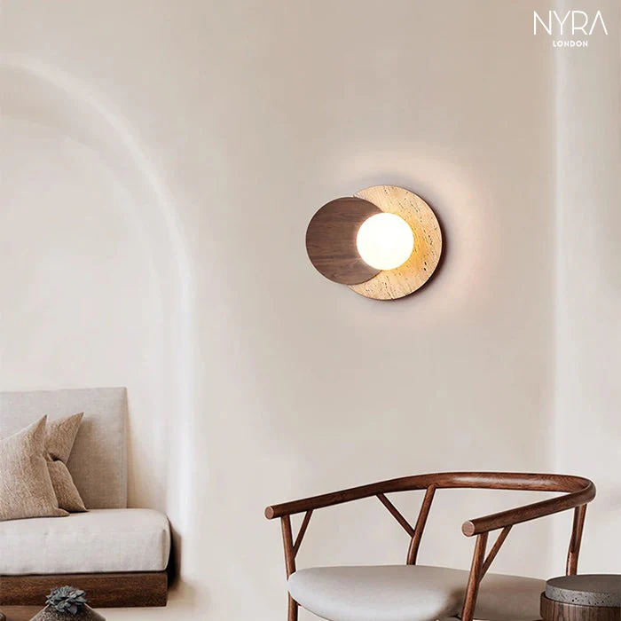 Muru Travertine Stone Wall Light