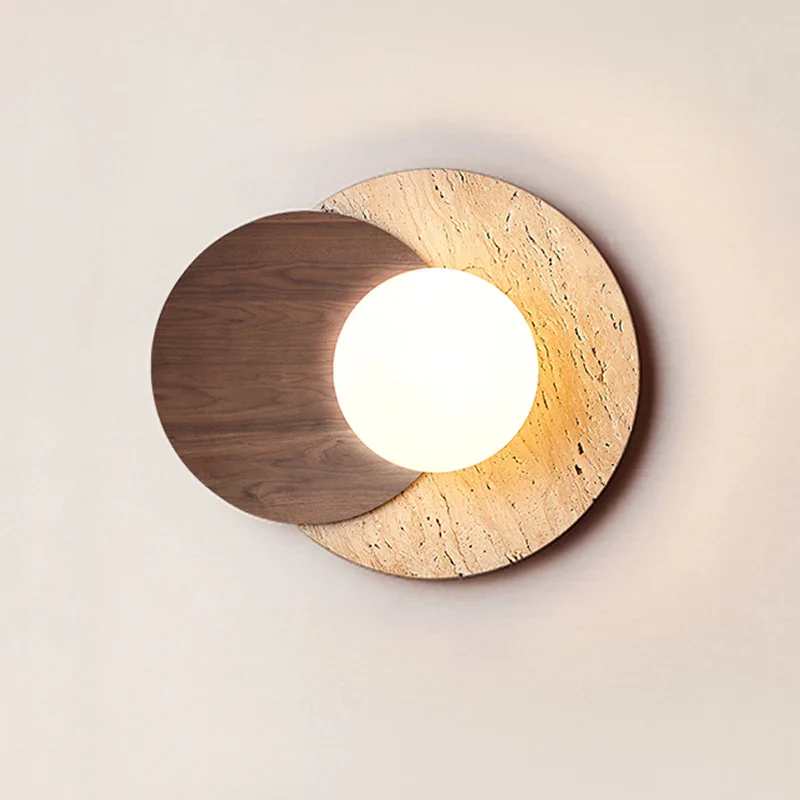 Muru Travertine Stone Wall Light - Image 7