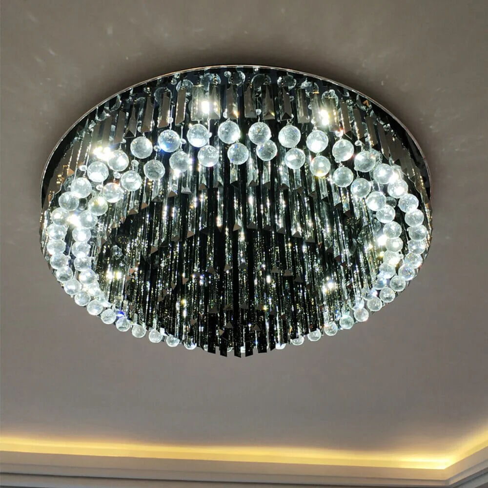 Meridian Black Crystal Chandelier - Image 11