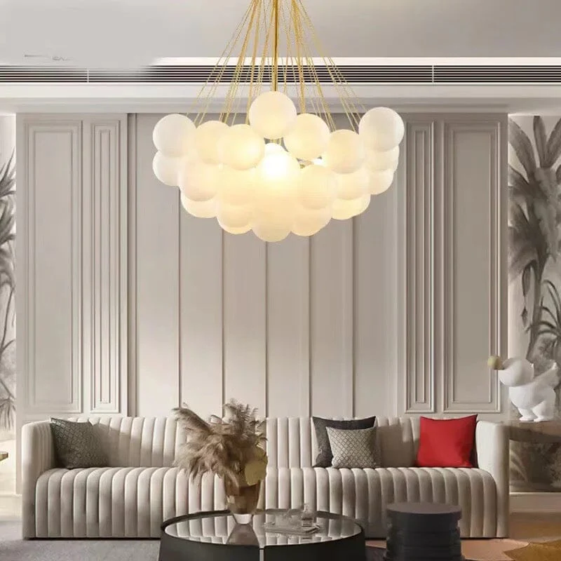 NYRA Frosted Ball Chandelier - Image 22