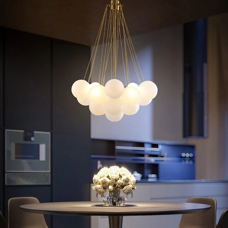 NYRA Frosted Ball Chandelier - Image 23