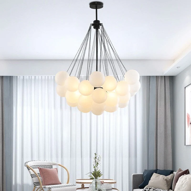 NYRA Frosted Ball Chandelier - Image 25