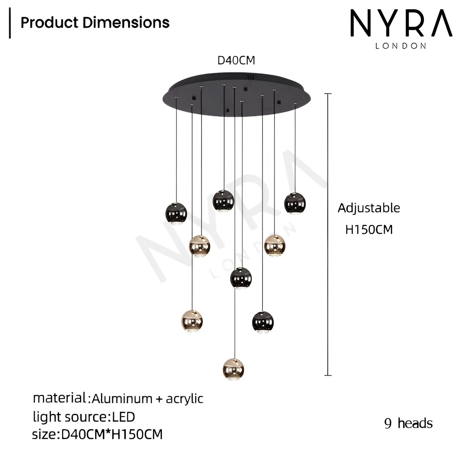 Glass Raindrop Chandelier - Image 10