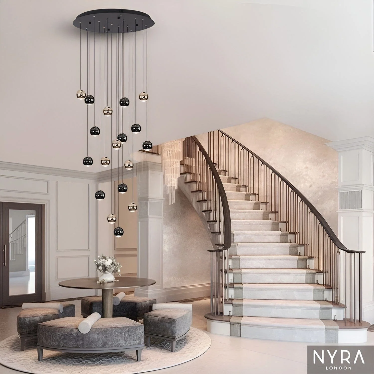 Glass Raindrop Chandelier - Image 16