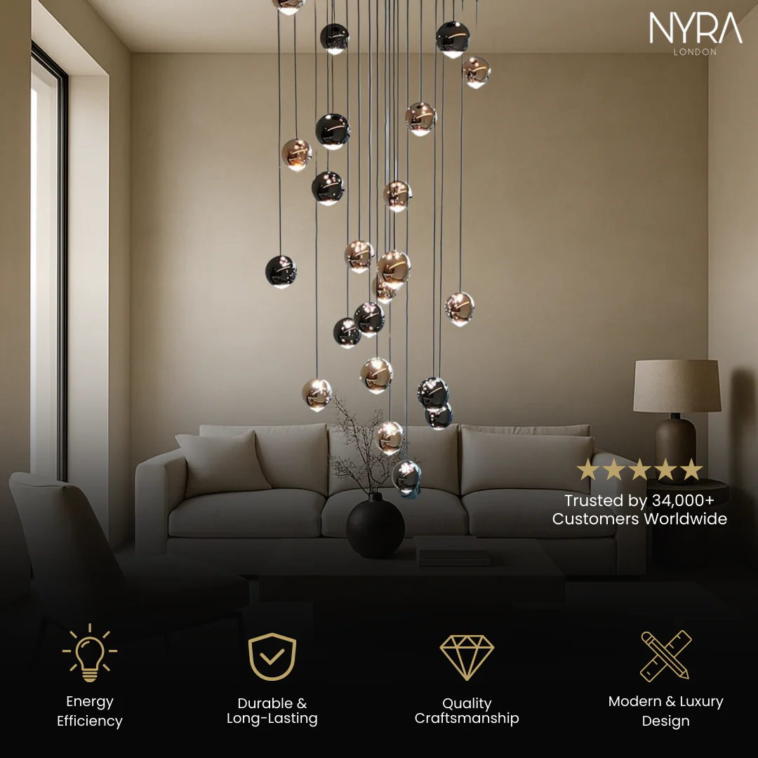 Glass Raindrop Chandelier - Image 3