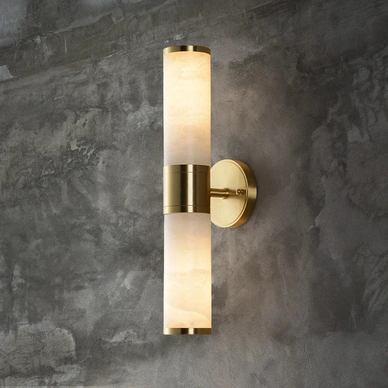 NYRA Antique Gold Marble Wall Lamp - Image 3
