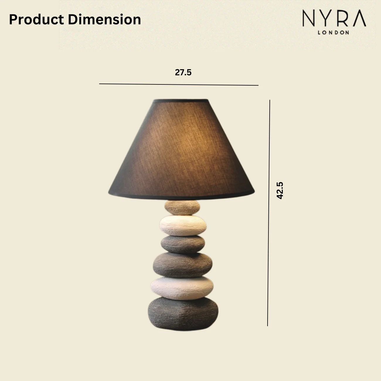 Ridge -Ceramic Table Lamp - Image 4