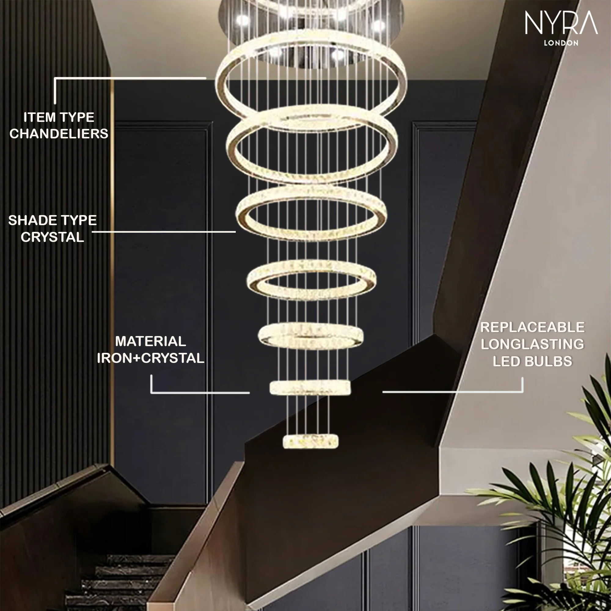 Finley Crystal Chandelier - Image 10