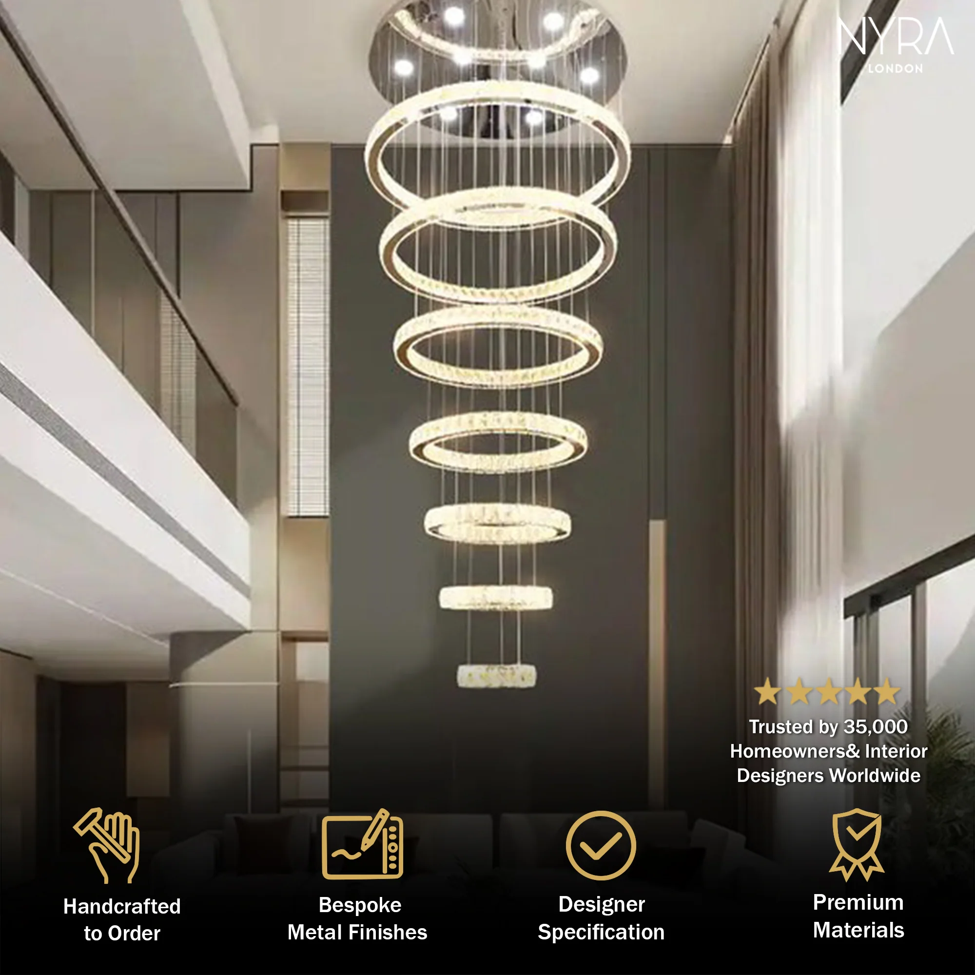 Finley Crystal Chandelier - Image 3