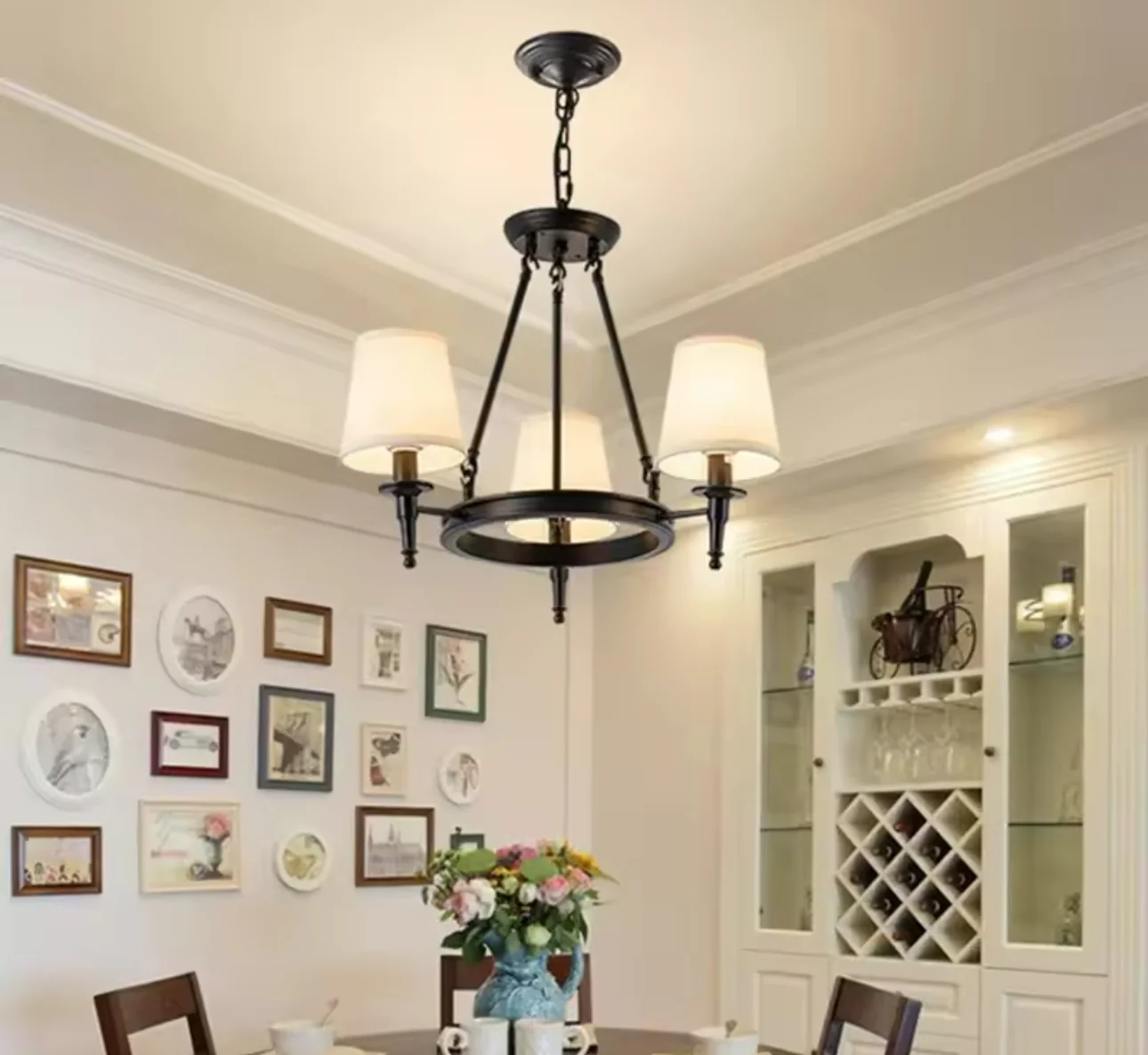Freya Linen Chandelier - Image 5