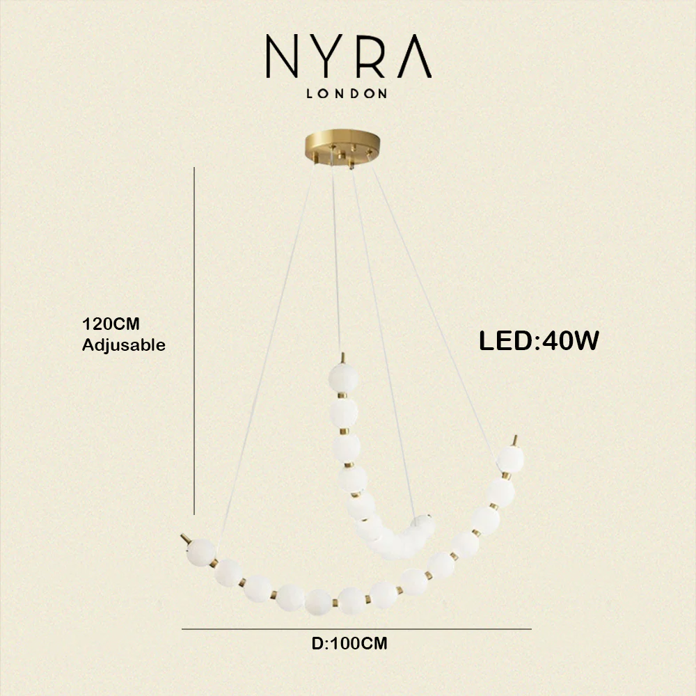 Vera Pearl Spiral Chandelier - Image 26