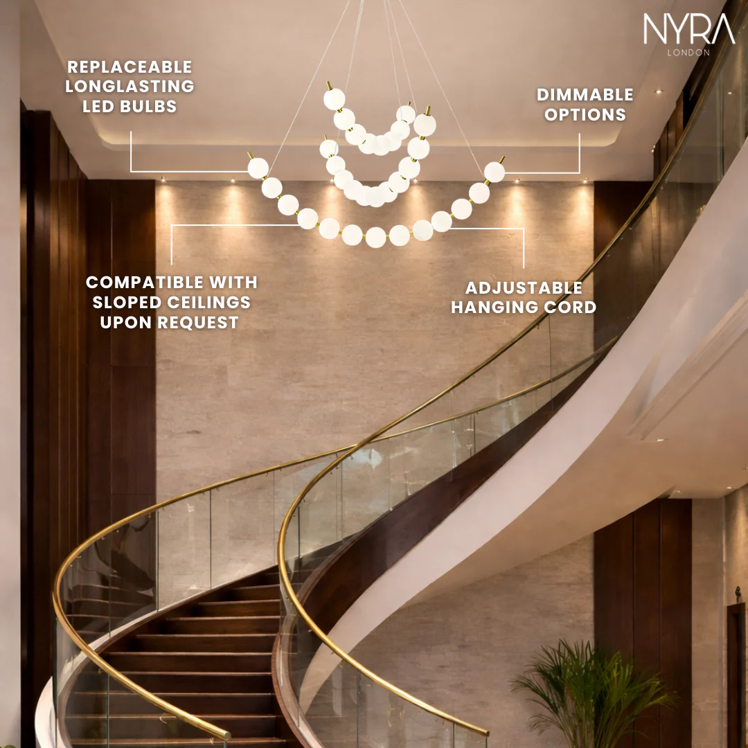 Vera Pearl Spiral Chandelier - Image 5