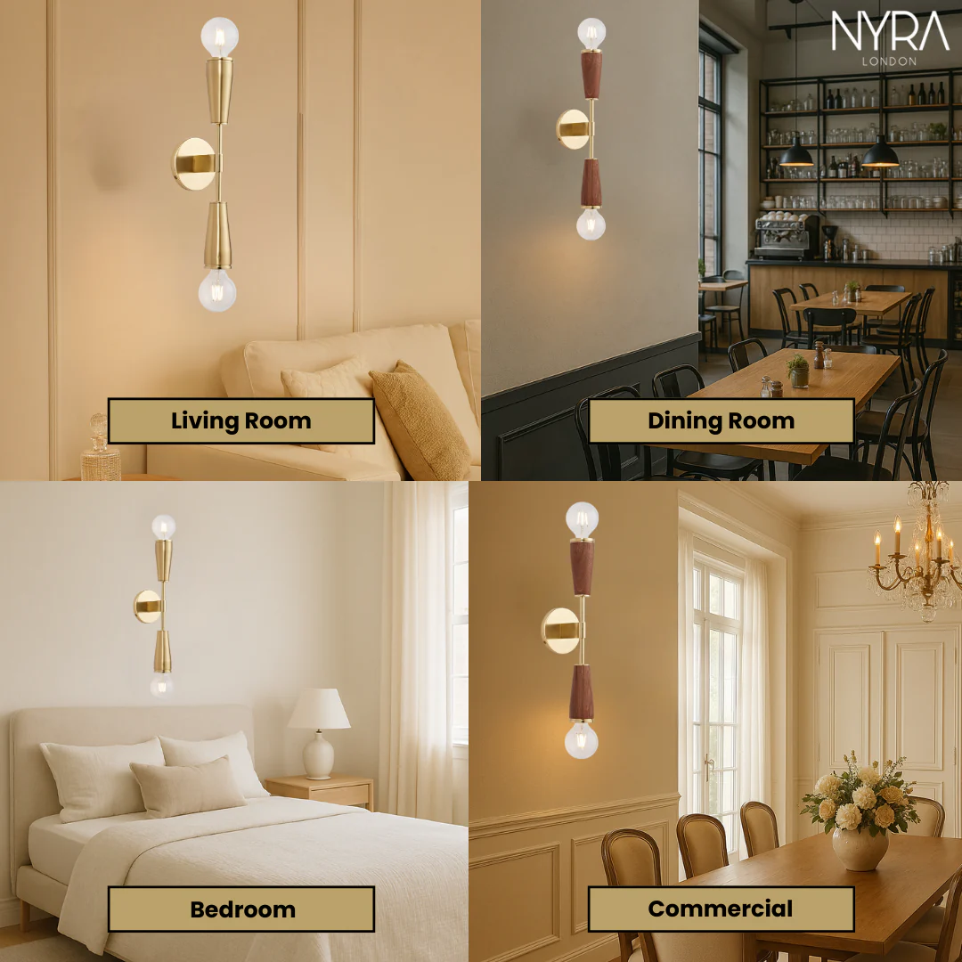 Vintage Double Shades Wall Lamp - Image 4