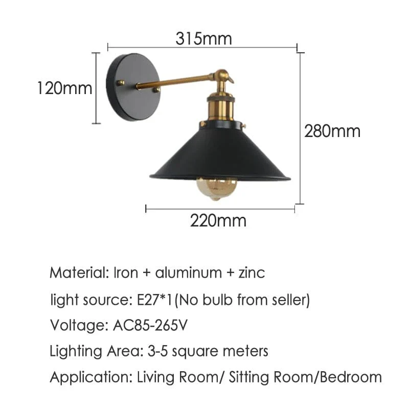 Hunter Industrial Wall Lamp - Image 15
